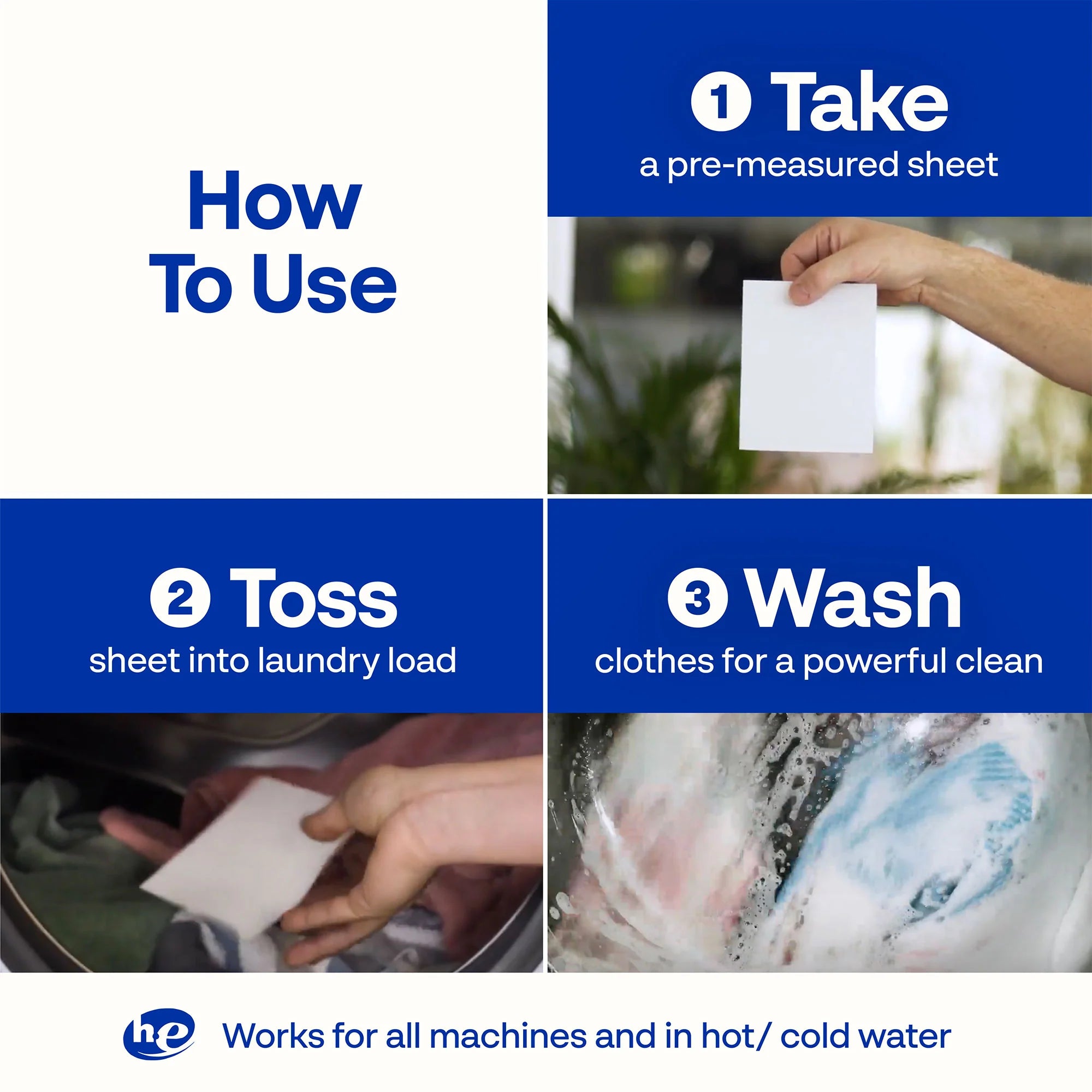 Laundry Sheet Scent Sampler - 4 Pack